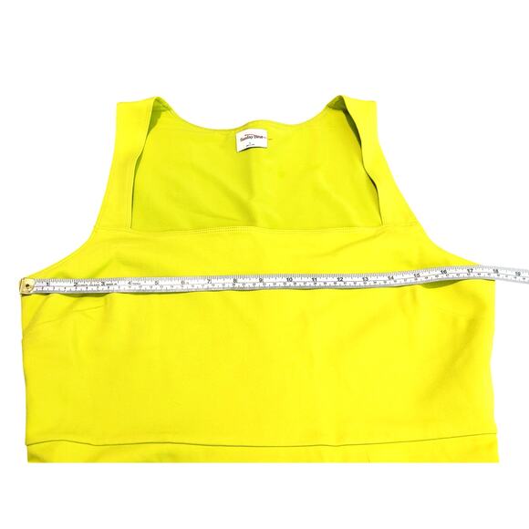 Sunday Best Mini Dress Sleeveless A Line Fit Flare chartreuse Green Womens Large - Picture 4 of 6